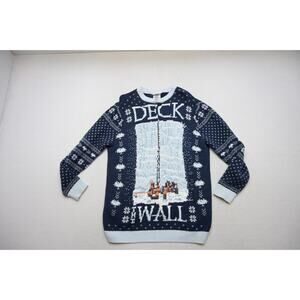 Game Of Thrones‎ Ugly Christmas Sweater Deck The Wall Mens Size XL